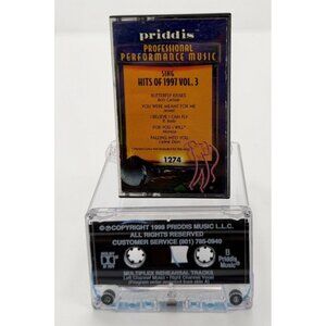 Priddis Karaoke Cassette Tape Hits of 1997 Vol 3 Bob Carlisle Jewel R Kelly 1274